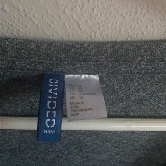 Divided (H&M) Grey V Neck T Shirt - Picture 2 of 3